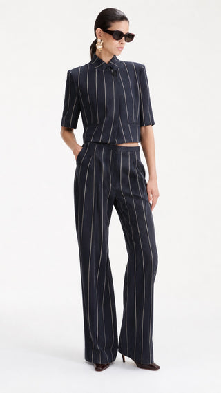 Pinstripe Shirt Pant Set