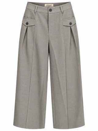 Fluid Pleated Wide-Leg Pant