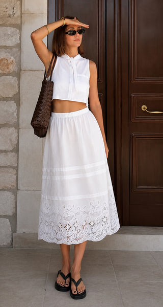 TAILORED BUTTON-UP SHIRT IN COTTON