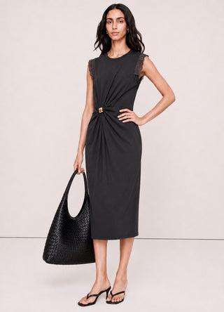 FITTED MIDI DRESS IN COTTON