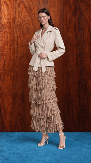 Pleated Maxi Skirt