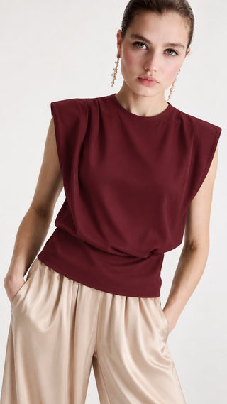 Cowl Neck Satin Top