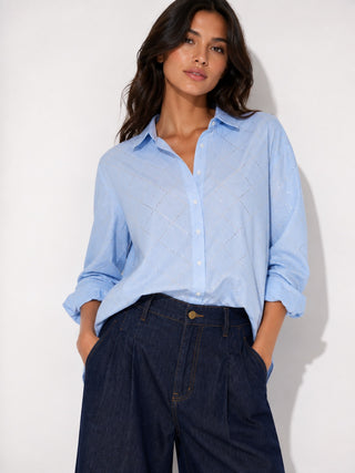 WIDE-LEG DENIM PANTS IN LYOCELL
