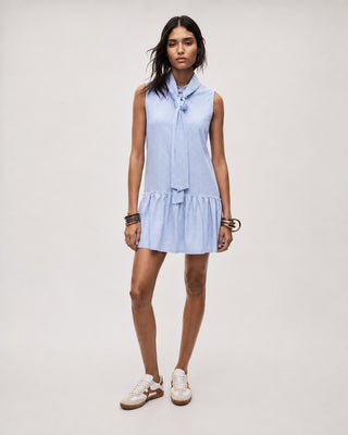 DENIM SHIRT DRESS IN COTTON