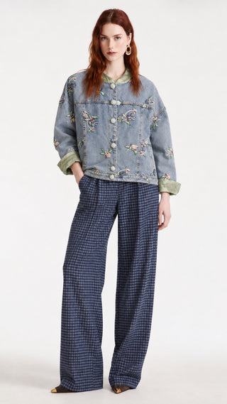 Gingham Pull-On Pant