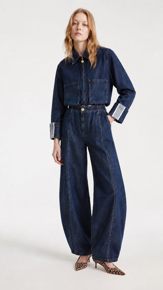 Denim Jacket Skirt Set
