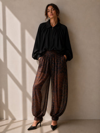 Animal Print Balloon Pant