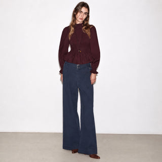 STRAIGHT-LEG DENIM PANTS IN LYOCELL