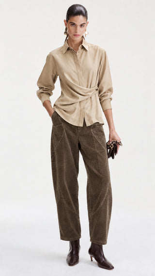 Draped Front Shirt