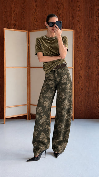 Flower Wide-Leg Pant