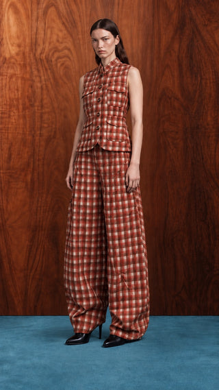 Plaid Two-Piece Set