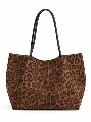 Leopard Print Charm Tote