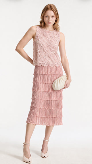 Embellished Sheer Top