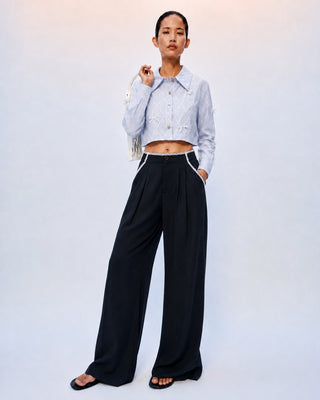 WIDE-LEG TAILORED PANTS IN LYOCELL