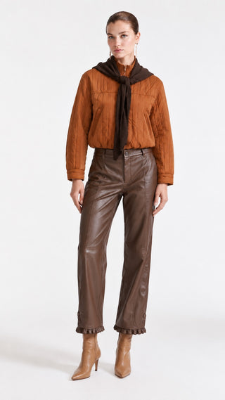 Scarf-Collar Cropped Jacket