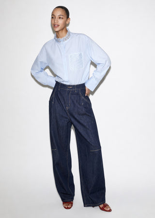 TAILORED BUTTON-UP SHIRT IN LINEN