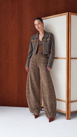 Washed Wide-Leg Pant