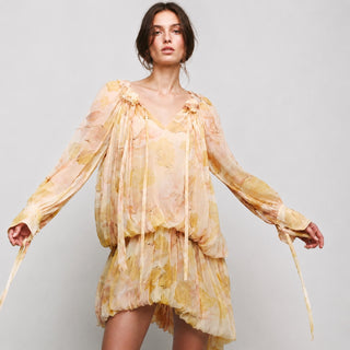 DRESS IN CREPE