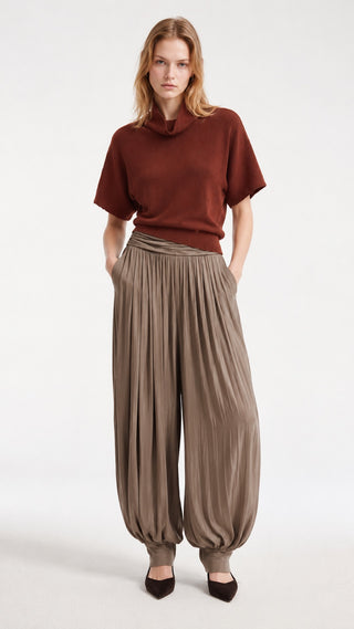 Mock-Neck Knit Top