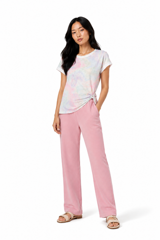 Multi Twist-Knot Printed Top