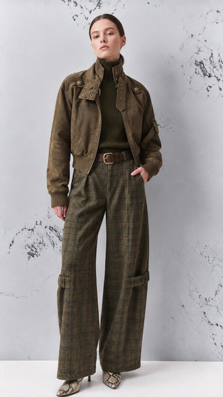 Buckle-Detail Utility Jacket