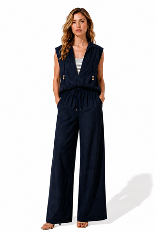 Blue Knit Coordinated Set