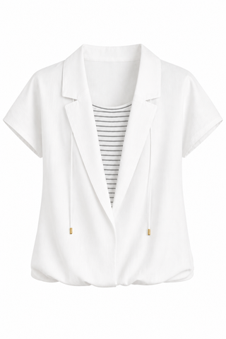 White Knit Coordinated Set