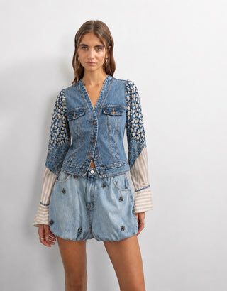 CLASSIC DENIM JACKET IN COTTON