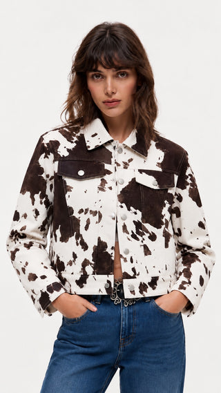Cow print Jacket