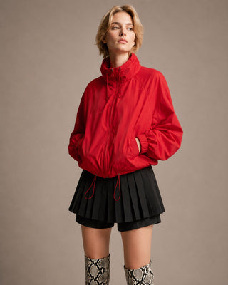 Cropped Drawstring Jacket