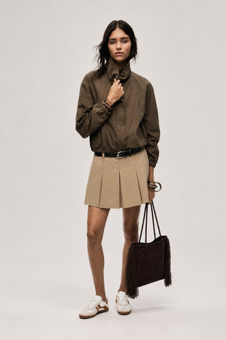 PLEATED TAILORED SHORTS IN LYOCELL