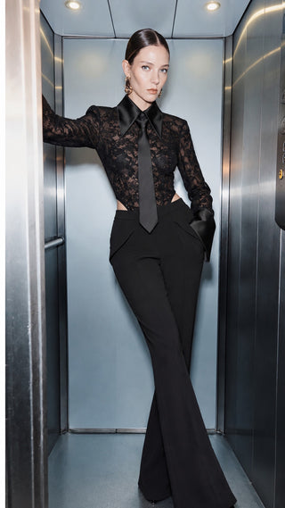 Lace Bodysuit Shirt