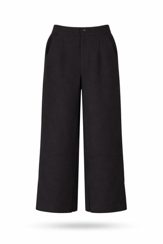 Black Draped Batwing Crop Top and Shorts
