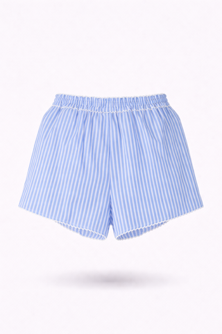 Blue Cotton Tencel Coordinated Set