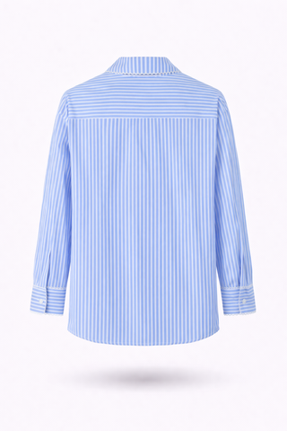 Blue Cotton Tencel Coordinated Set