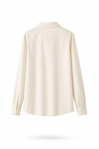 Off-White Relaxed Button-Front Shirt