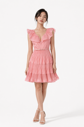 Pink  Midi Dress