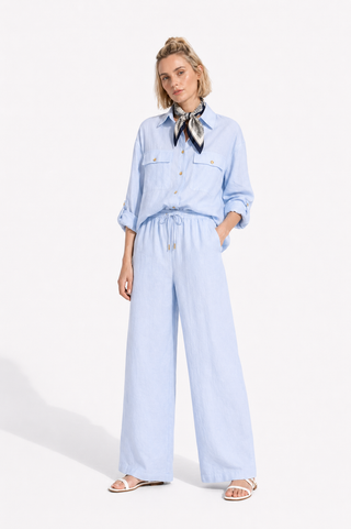 Blue Knit Coordinated Set