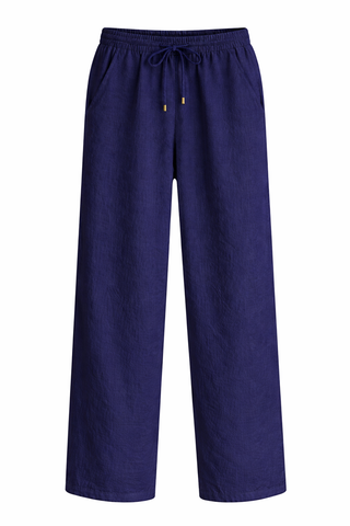 Navy Knit Polo Set