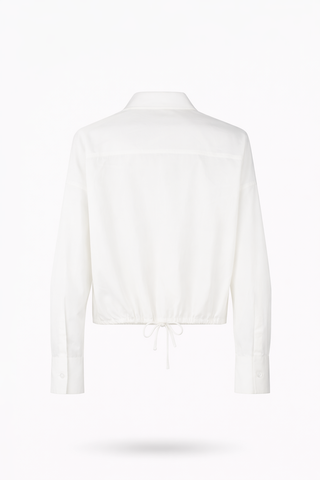 White Eyelet Lace Cotton Shirt