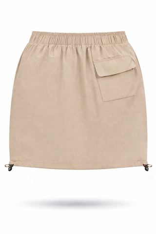 Khaki Linen Coordinated Set