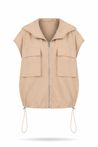 Khaki Linen Coordinated Set