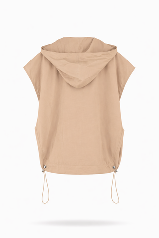 Khaki Linen Coordinated Set