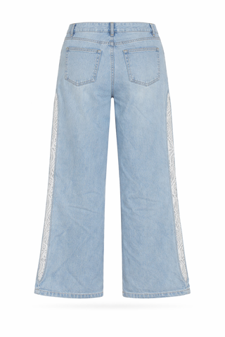 WIDE-LEG DENIM PANTS IN LYOCELL