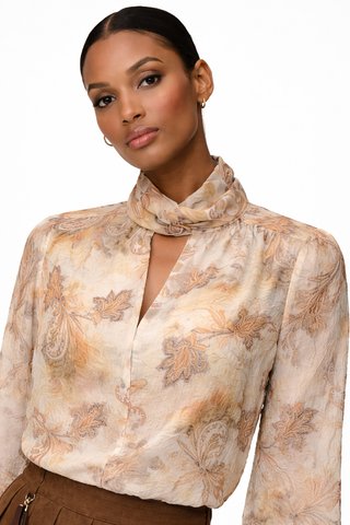 Paisley Whisper Sheer Blouse