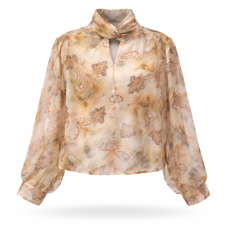 Paisley Whisper Sheer Blouse