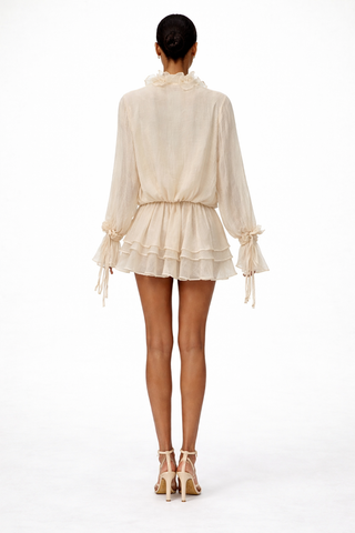 Rosette Cascade Blouse