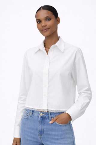 Cropped Cotton Atelier Shirt