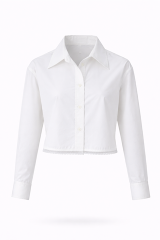 Cropped Cotton Atelier Shirt