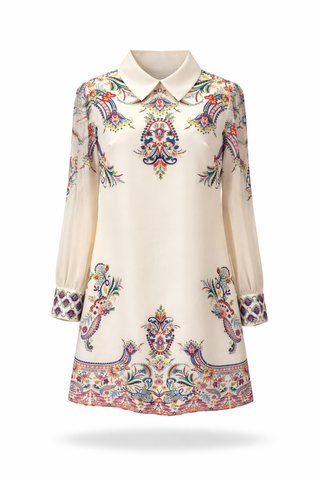 Baroque Paisley Mini Dress
